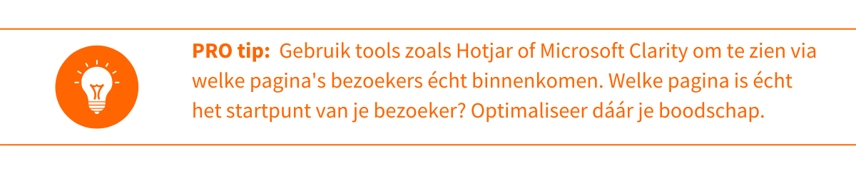 Pro tip startpunt