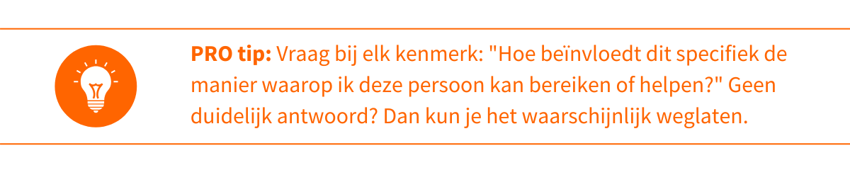 Protip Persona stap 3