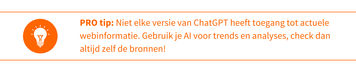 Protip chatgpt bronnen
