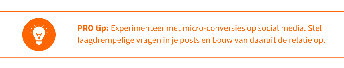 Protip micro conversies