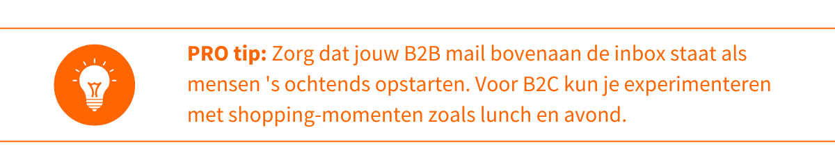 Protip timing e-mail