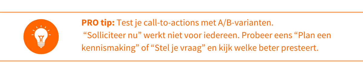 Protip vacaturemarketing 4