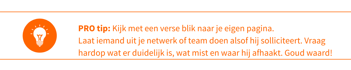 Protip vacaturemarketing 5