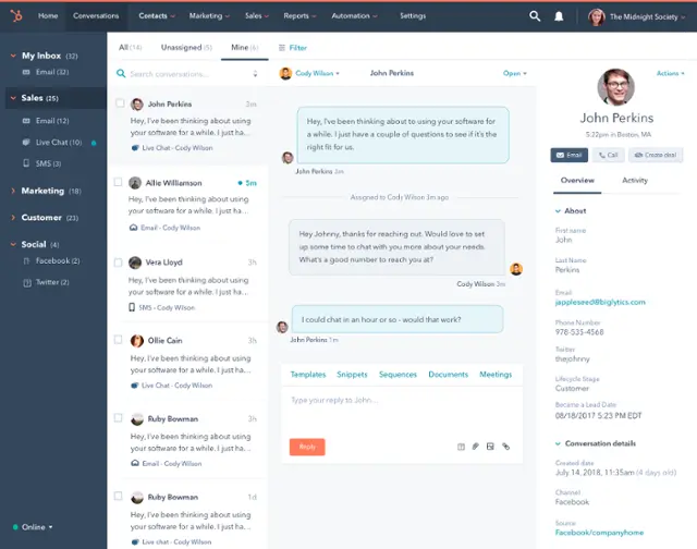 HubSpot-chat