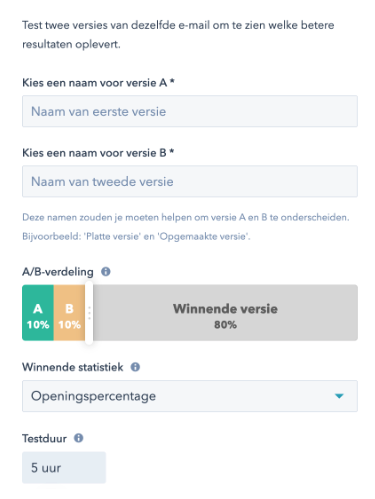 a/b testen e-mailmarketing HubSpot a/b testen e-mailmarketing HubSpot